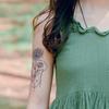 1 Sheets Semi Permanent Tattoos Women's Arm Back Fake Tattoos Waterproof and Long Lasting Plant Juice Tattoos