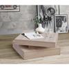 Couchtisch mit Drehteller - Quadratisch - Eiche - 78 x 78 x 36 cm - COFFEE