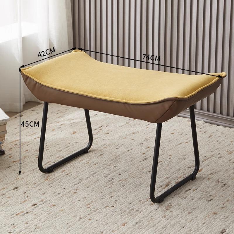Foldable Multi-Color Footstool, Modern Entryway & Office Ottoman for Shoe Changing &Nap Support, Compact Space-Saving Home Decor
