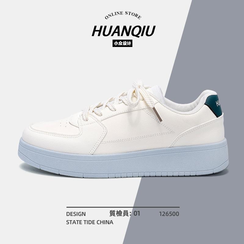 

Белые туфли на платформе мужские весна 2025 новые спортивные туфли для отдыха и отдыха универсальные модные туфли мужские туфли 39 белый