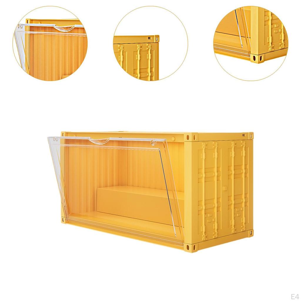 Action Figure Display Case Cabinet Showcase Doll Storage Box for Office Dresser Bedside Table