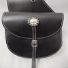 Generic ADEEFA New Leather Western Black Saddle Bag for Horse.
