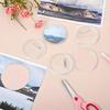 DIY Badge Making Kit Transparent Acrylic Flip Pin Brooch Photo Name Display Frame for School Accessories Wallet Craft Materials