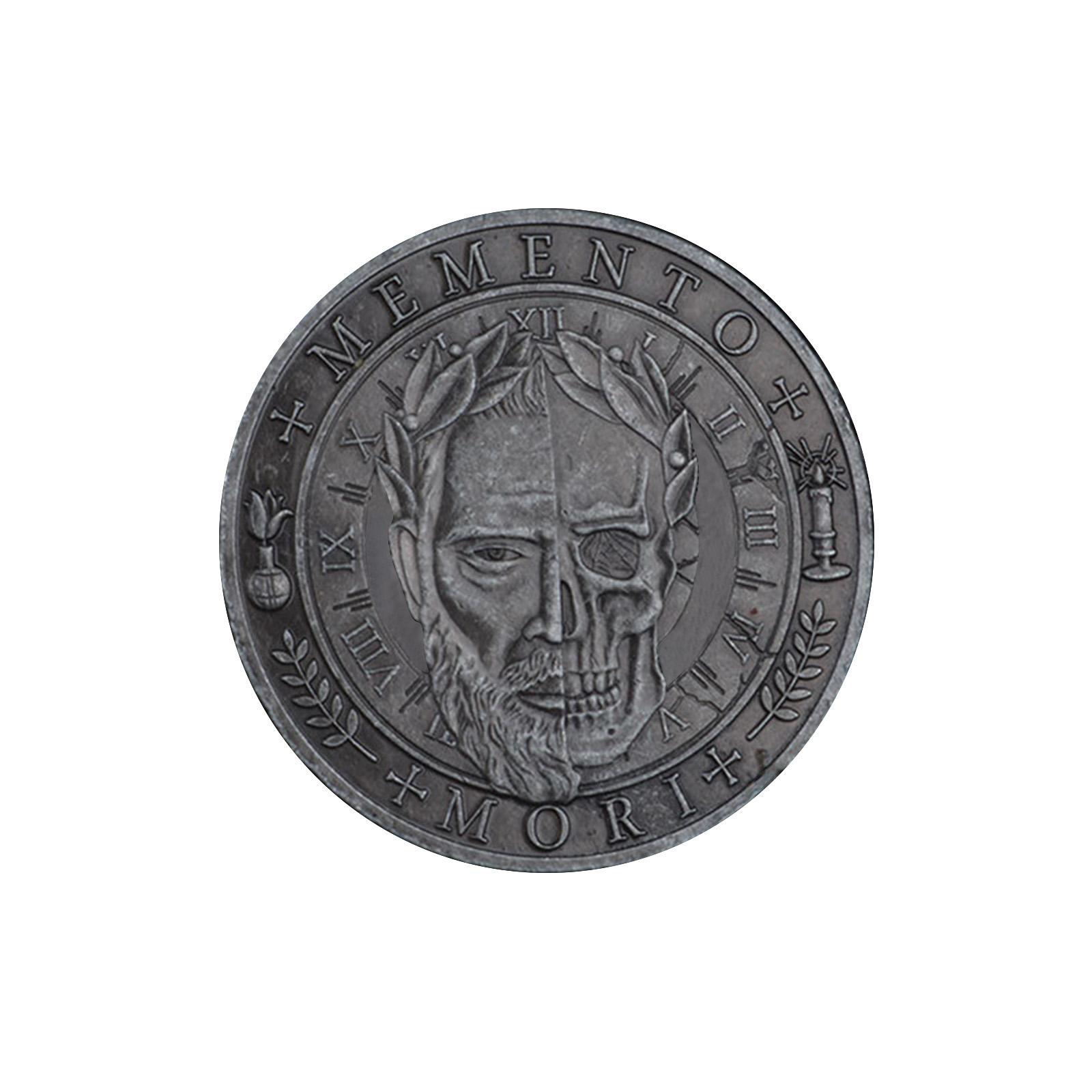 

Memento Coin - Stoic Reminder Gift - Motivational Pocket Tokens For Men & Women One Size