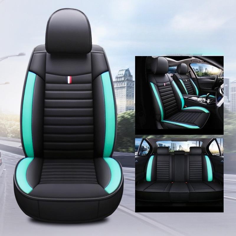 Five Seater Standard Version Car Seat Cover | Durable, Scratch Resistant, Easy To Install Faux Leather Seat Cover, Universal Fit for All Seasons