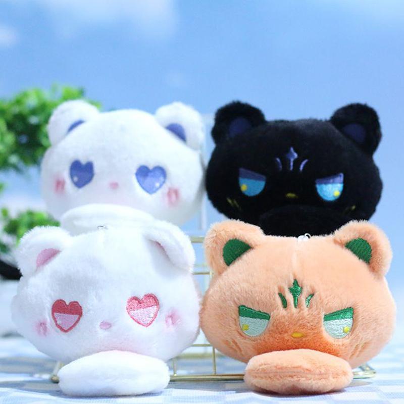 1PCS 4 Colors 12CM Cats Stuffed TOYS Keychain Cat Gift Plush TOY DOLL For Kid Party Birthday Plush Toys For Girl