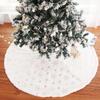 New Christmas Tree Foot Carpet Christmas Tree Skirt Mat Under The Tree Christmas Decorations For Home Snowflake 78/90/122Cm Dia