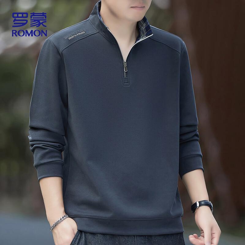 

Luomeng Men s Stand-Up Collar Long Sleeve Sweatshirt SL90 XL