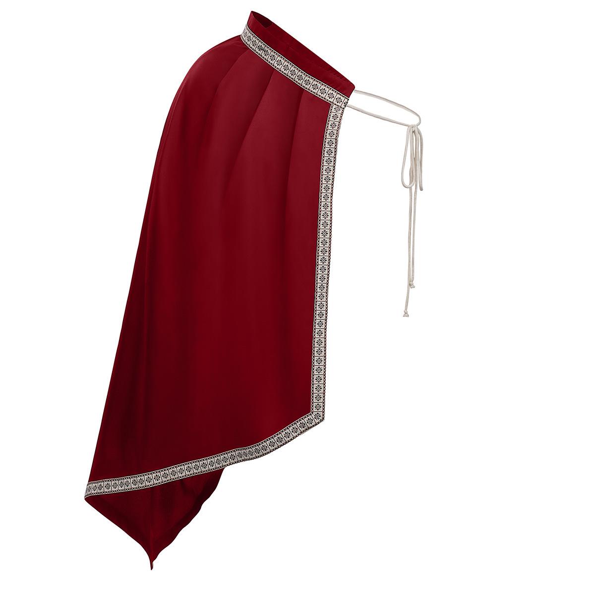 Medieval Knight LARP Shawl Cloak for Halloween Costume One Size