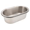 304 Stainless Steel Bar Sink Oval Shaped Washbasin Sink with 40mm Drain Hole for Boat Caravan RV Camper 13.6 X 8 X 5.2in