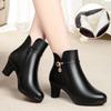 Women Boots High Heels 2025 New Winter Boots Women Elegant Fashion Thick Wool Warm Fashion Party Boots Mom Ladies Booties