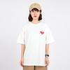 New MLB Heart Overfit Straight T Shirt Unisex White 31TSH1131-50W