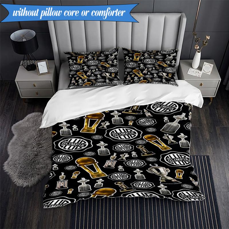 3PCS Love For Atlético Printed Soft Bedding Set,Including 1pc Duvet Cover And 2pcs Pillowcases Perfect for Bedroom, Dormitory, Fan Gift