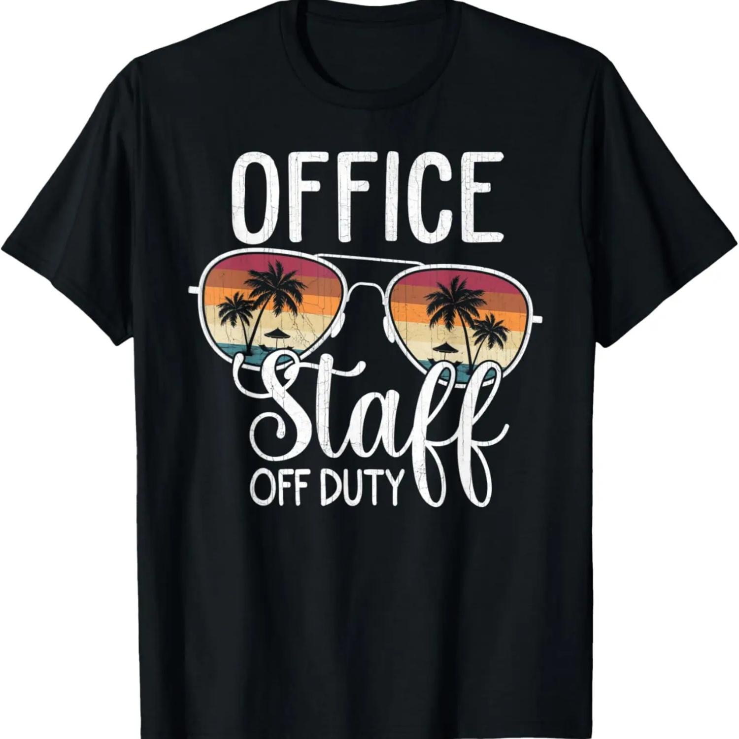 Summer Vacation School End Of Year Office Staff Off Duty T-Shirt S чёрный