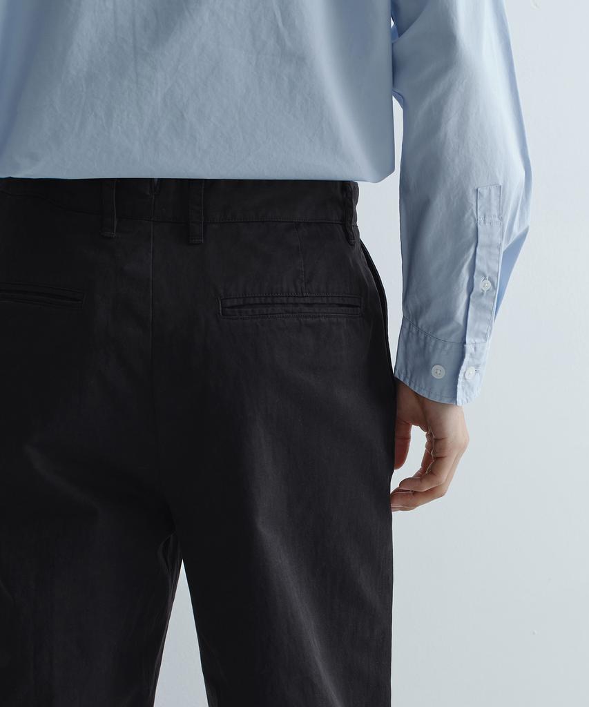 MUSINSA STANDARD [City Workers] Cn Garment Dyed Pants [Black]
