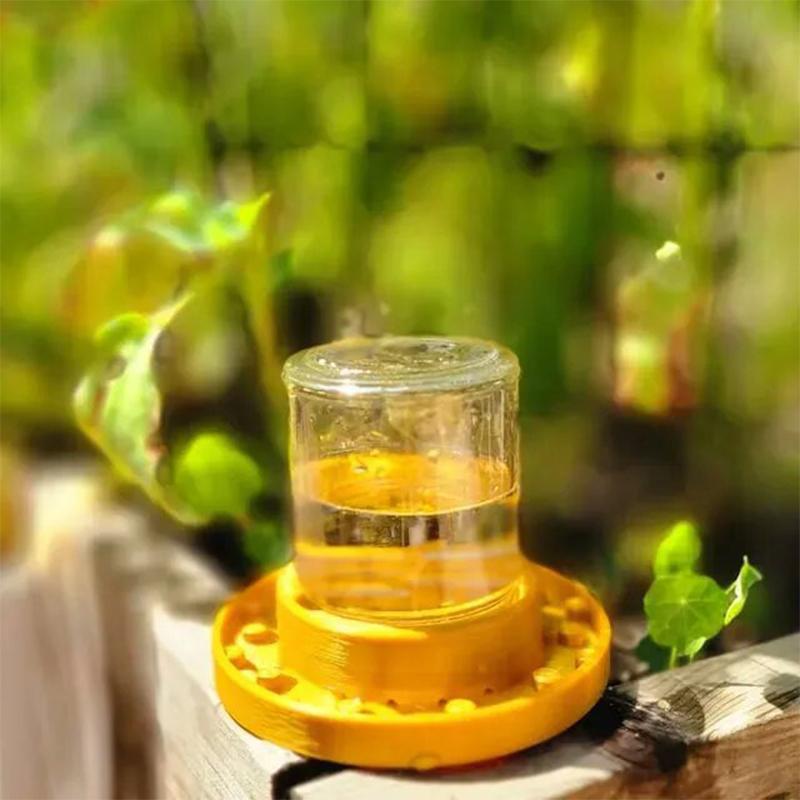 Bee Feeder Base For Regular Mouth Mason Jar, Bee Watering Station, Bee Base For Garden, Bee Cups Water Base For Been