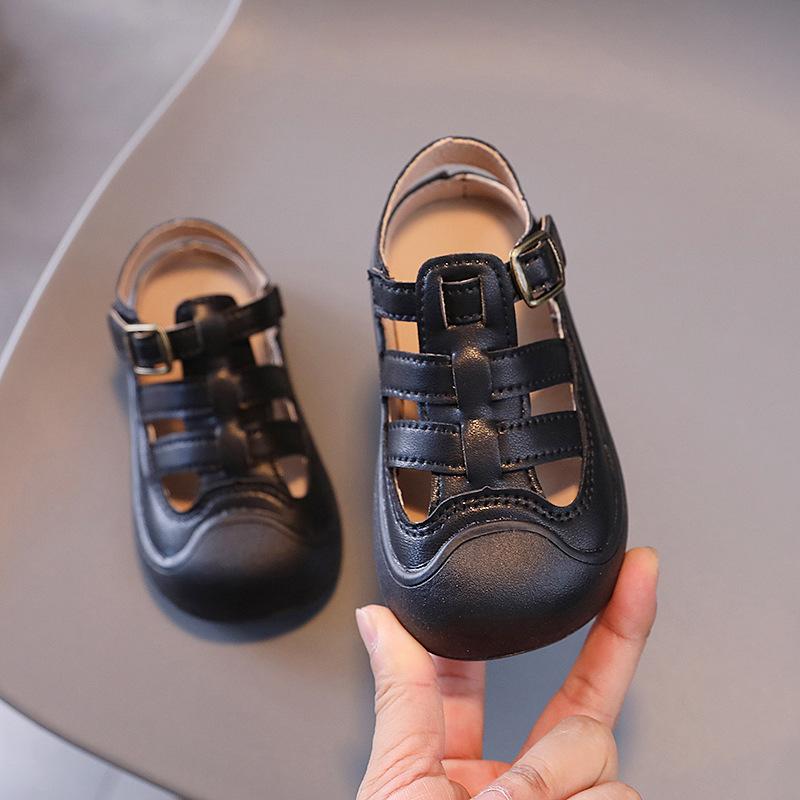 

Baby Summer Casual Children Sports Beach Shoes Soft Bottom Unisex Girls Non-slip Toddler Shoes Kids Boys Outdoor Sandals H06024 21 чорний