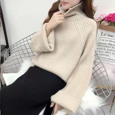 Autumn Winter Fashion Turtleneck Long Sleeve Solid Sweaters Women's Clothing Casual All-match Simplicity Bottoming Shirt Tops