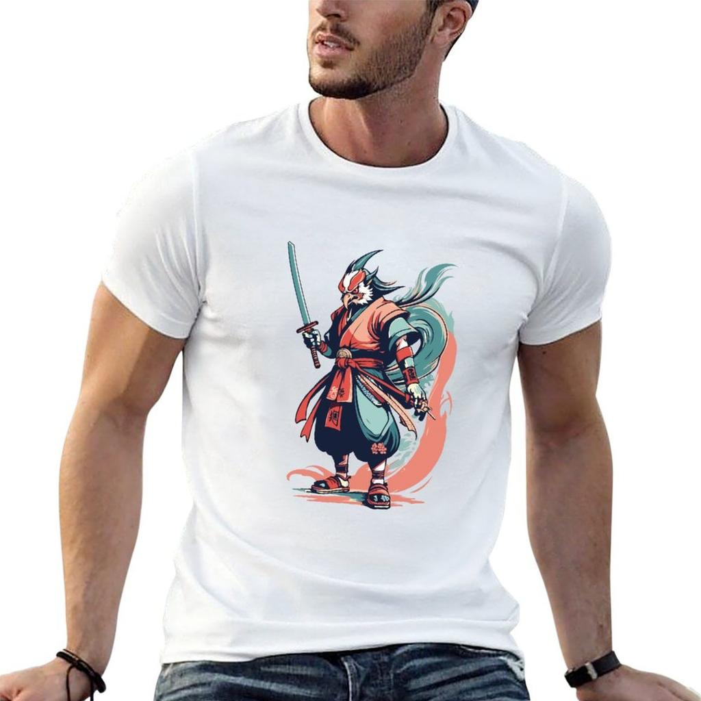 Tengu Warrior With A Sword Tshirt T Shirt For Unisex T Shirts For Unisex Pack Cotton T Shirts For Unisex Cotton Soft Tshirt