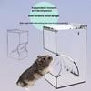 Clear Plastic Automatic Food Dispenser Feeder Bowl for Pet Hamster Rabbit Squirrel Guinea Pig