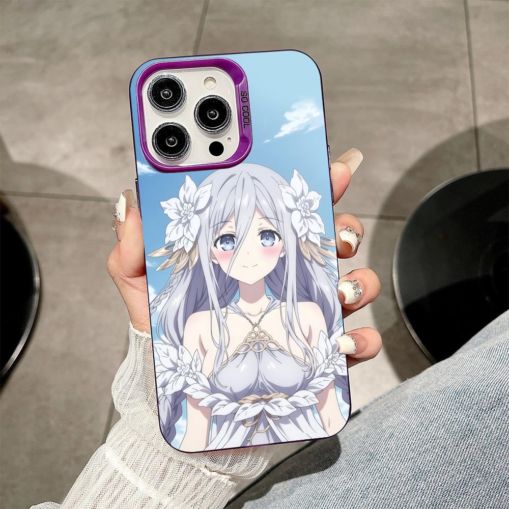 Date a Live Mio Takamiya Purple Translucent Mobile Phone Case for iPhone 17 16 15 14 13 12 11 X XR XS Air Pro Max Plus Colorful