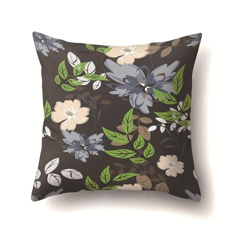 Leaf Flower Pillowcase Office Cushion Cover Living Room   Riding Waist