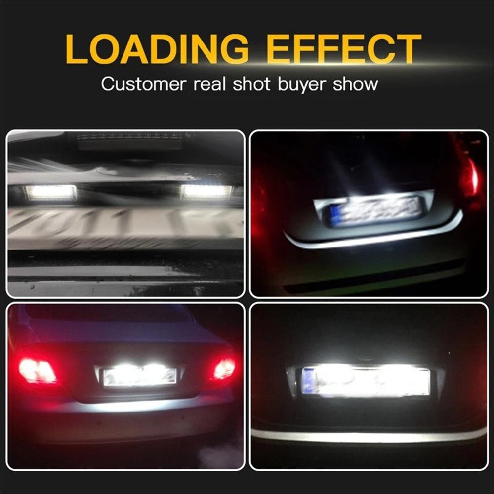 LED License Plate Light Rear Tag Lamp Assembly IP67 White For Toyota Venza 09-13