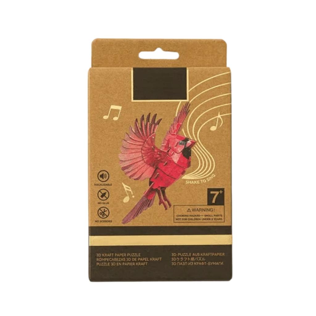 Bird Assembly Kit - DIY Cardboard Model Building Set, 3D Puzzle Craft For Kids & Adults