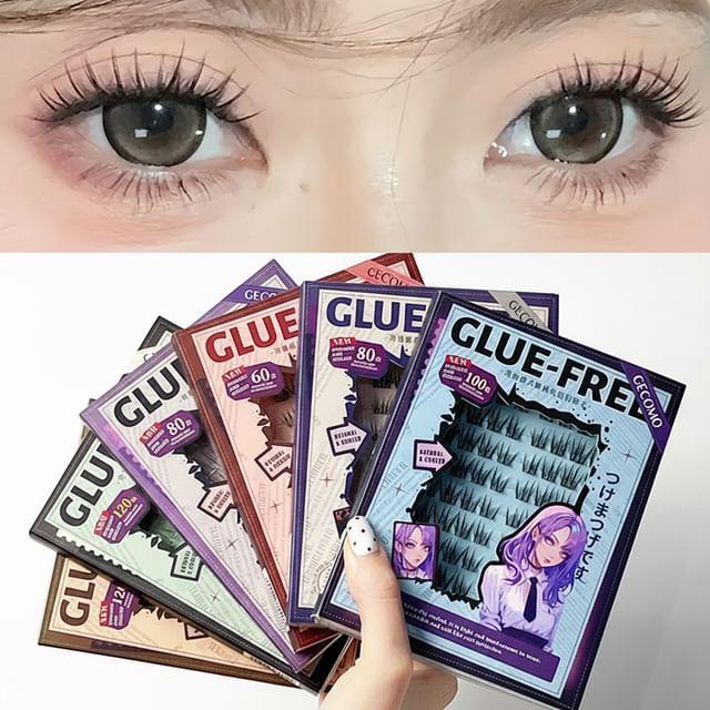 Stapi - Натуральные накладные ресницы-пучки без клея, мультипак (Различные дизайны)