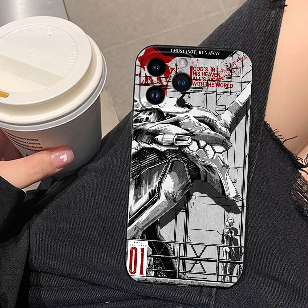 N-Neon G-Genesis E-Evangelion 01 02 Kryt na telefon Pro iphone Apple 17 AIR 16E 16 15 14 13 12 11 Pro XR Max 8 7 Plus TPU Kryt