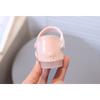 Girls' Rose Ribbon Bow and Rhinestone-Decorated Patent Leather Soft-Sole Princess Shoes / Fish-Mouth Children's Princess Sandals