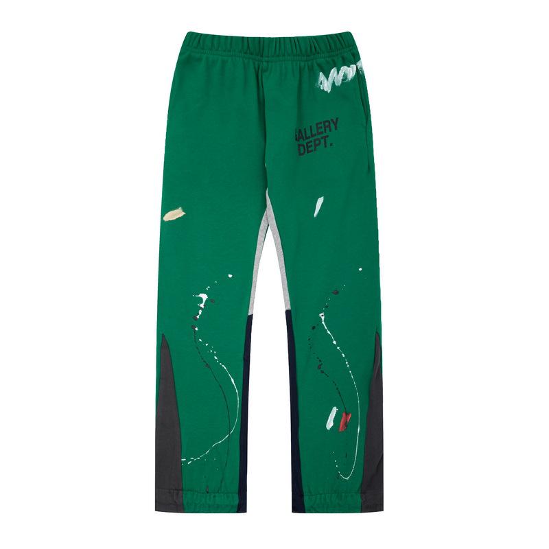 GALLERY DEPT Men's Classic Hand-Painted Splatter Graffiti Cotton Sweatpants