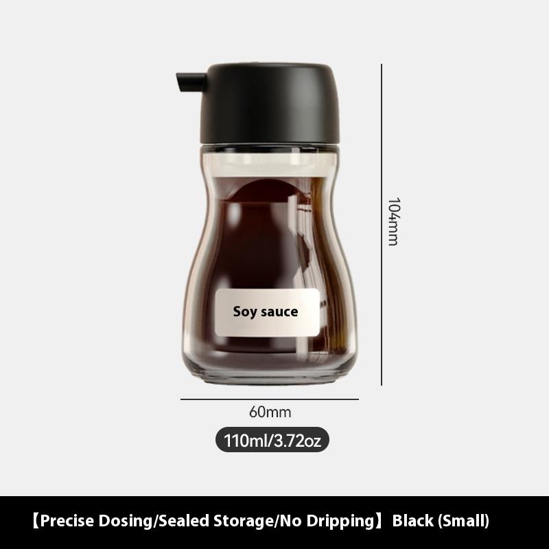 Gianxi Japanese Style Glass Oil Pot Desktop Seasoning Bottle Kitchen Household Glass Soy Sauce Seasoning Can Oil Pot