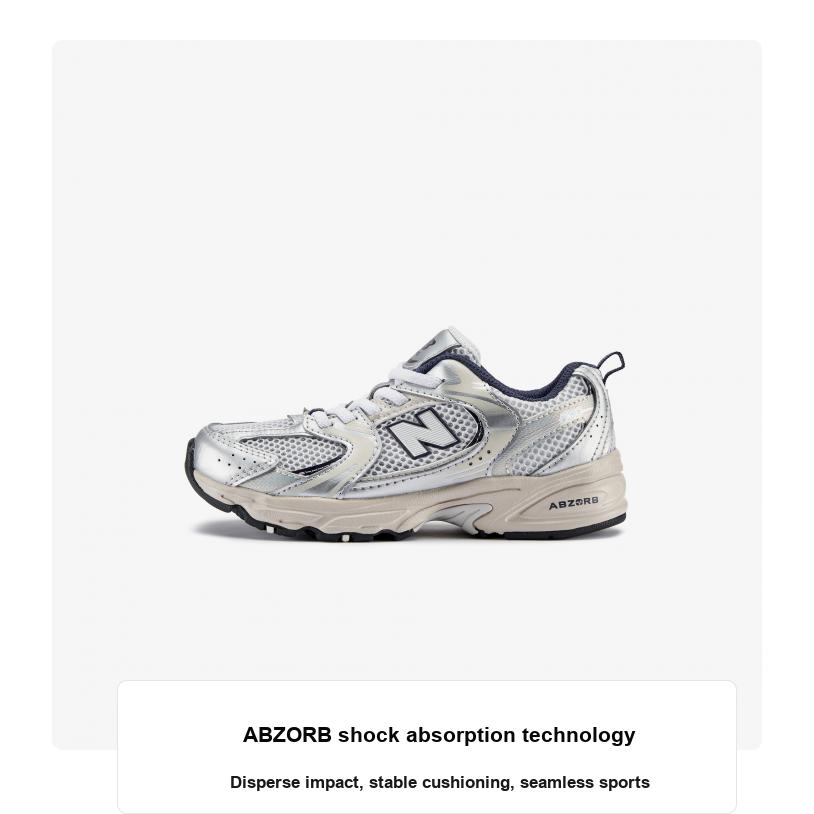 New Balance 530 Bungee Little Kid Summer Fog Navy Kids Sneakers Grey Nimbus-Cloud PZ530KA