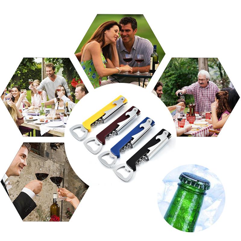 

Portable Beer Can Opener Wine Bottle Opener Restaurant Gift Kitchen Tool Birthday Gift Party Supplies Integrated Lid Opener 1pc красный