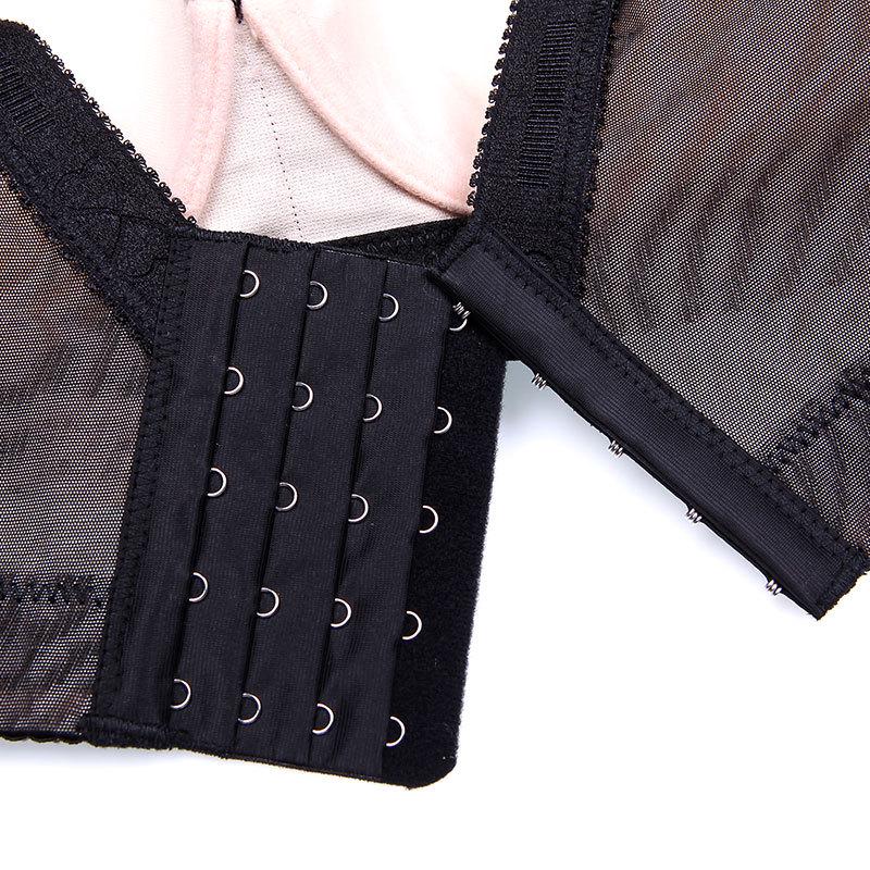 Sexy Large Size Underwear Bra Thin Section of The Full-cup Fat Plus Large Cup Gathered Adjusted Bylactation Bra