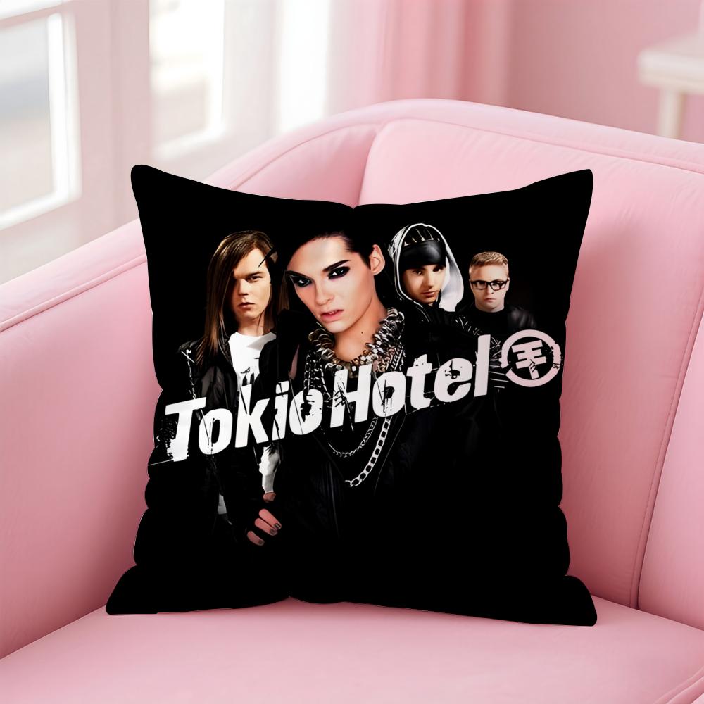 Band T-Tokio H-Hotel Cushion Cover Comfortable Reversible Pillow Cover Ideal for Car Sofa Bedroom & Beyond