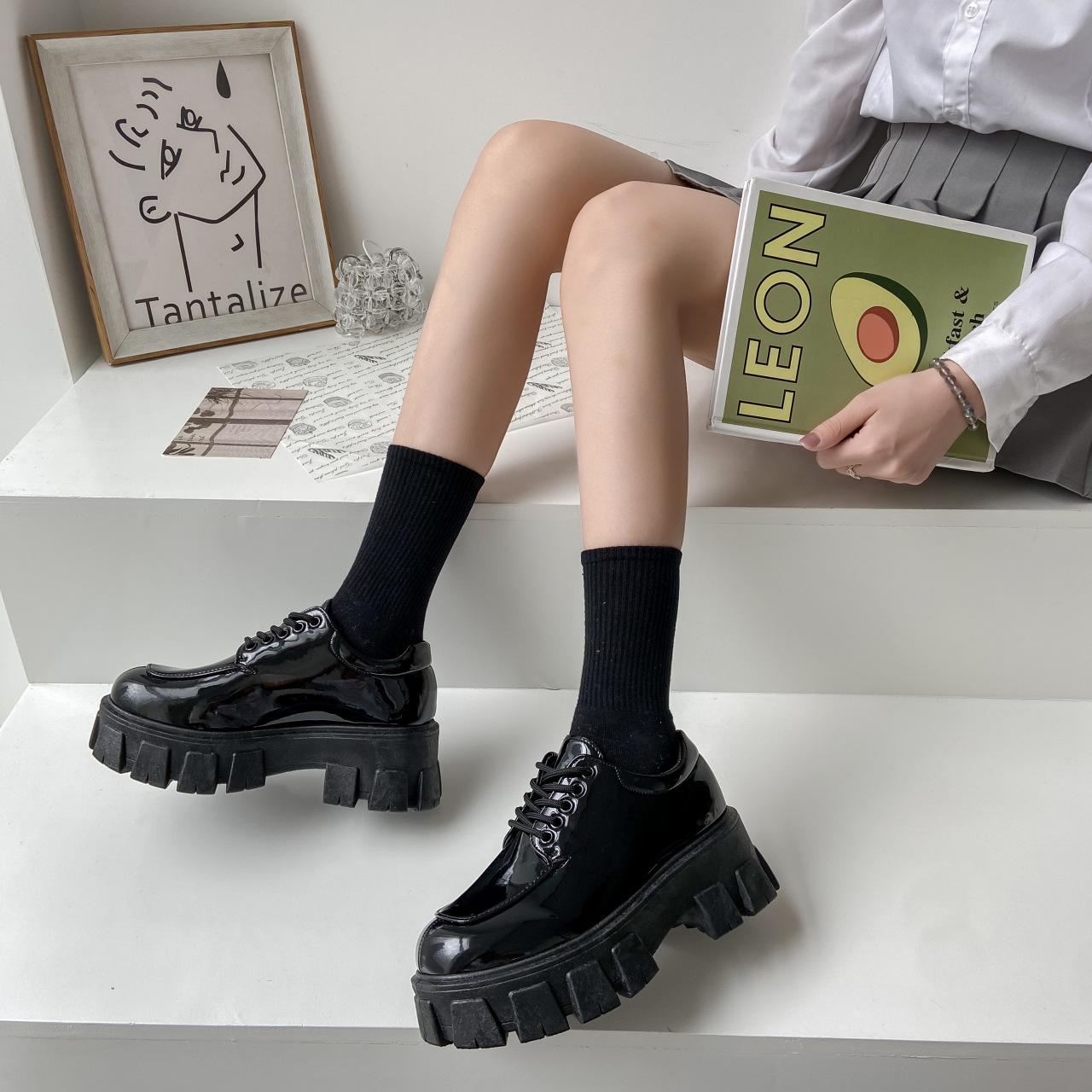 Туфли на платформе женские Оксфорды Японская школьная форма Jk Студенческая обувь Девушки — фото 4