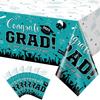 Waterproof Graduation Party Tablecloth with Digital Print Creative Design Detachable for Indoor Outdoor Use Durable Material