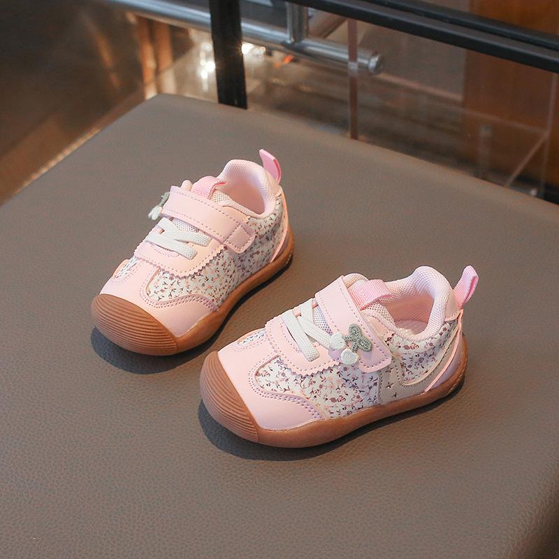 2026 Spring/Autumn Soft Sole Breathable Closed-Toe Princess Shoes for Toddler Girls