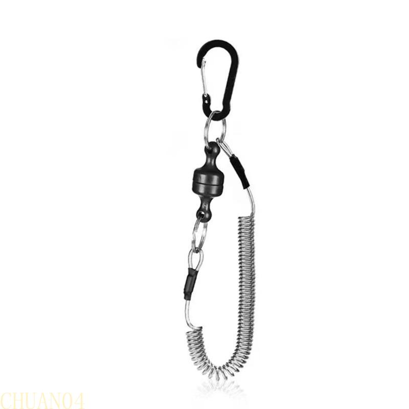 A1A2 Quick Release Clip Net Holder with Fishing Lanyards Aluminum Buckle