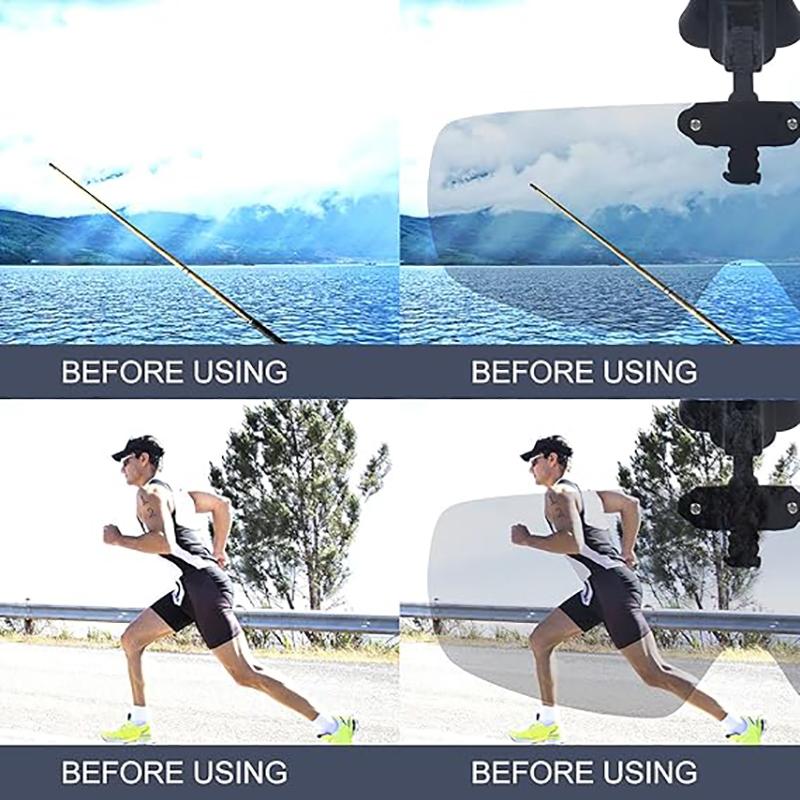 Clip On Sunglasses Vision Polarized Clips Hat On Adjustable Sunglasses Men's Sunglasses for Fishing Biking