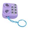   Keychain Colorful Lights DJ Disc Player Design Automatic Play and Self Press Mode Portable DJ Keyring