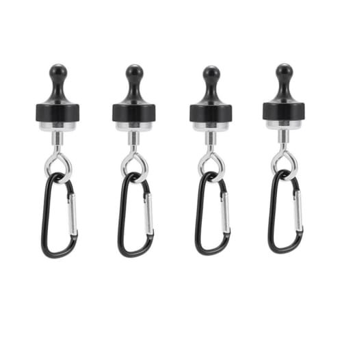 Hangburger Asomatas Magnetic Lantern Hooks, Camping Hooks for Tents, Strong Magnetic Hooks with Carabiner, Multifunctional, for LED Lanterns, Camping
