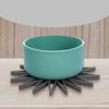Hollow Out Flowers Silicone Coasters Heat Insulation Waterproof Anti-scald Mat Coaster Foldable Splicing Snap Design Home Cups