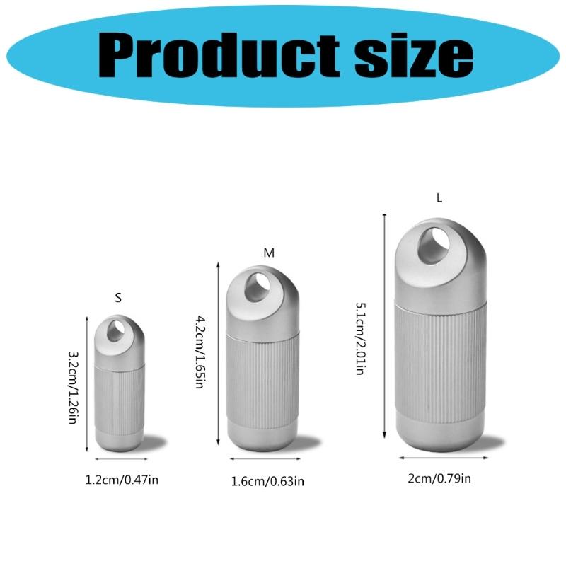 Medicine Box Case Outdoor Pills Holder Waterproofs Container Bottles for Travel Purse Wallet Pocket Easy to Carry