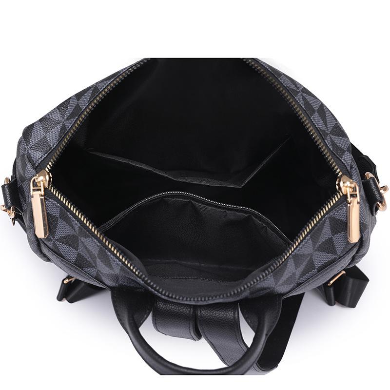 Backpack women's new large-capacity presbyopia fashionable versatile women's bag lightweight leisure travel small backpack