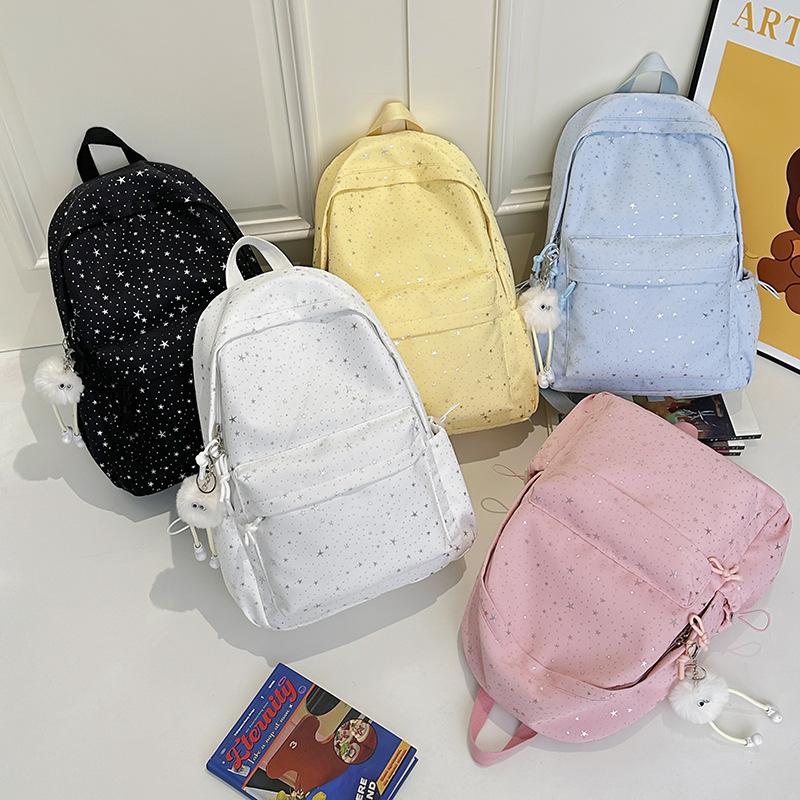 Schoolbag New Schoolbag High Value Korean Ins Girl Heart Leisure Travel Light Backpack Gypsy Star Student Backpack