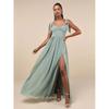 Export Single Lu Family Vacation Elegant Chiffon Elegant Elegant Elegance Accessible Luxury Lace-up Split Island Beautiful Dress