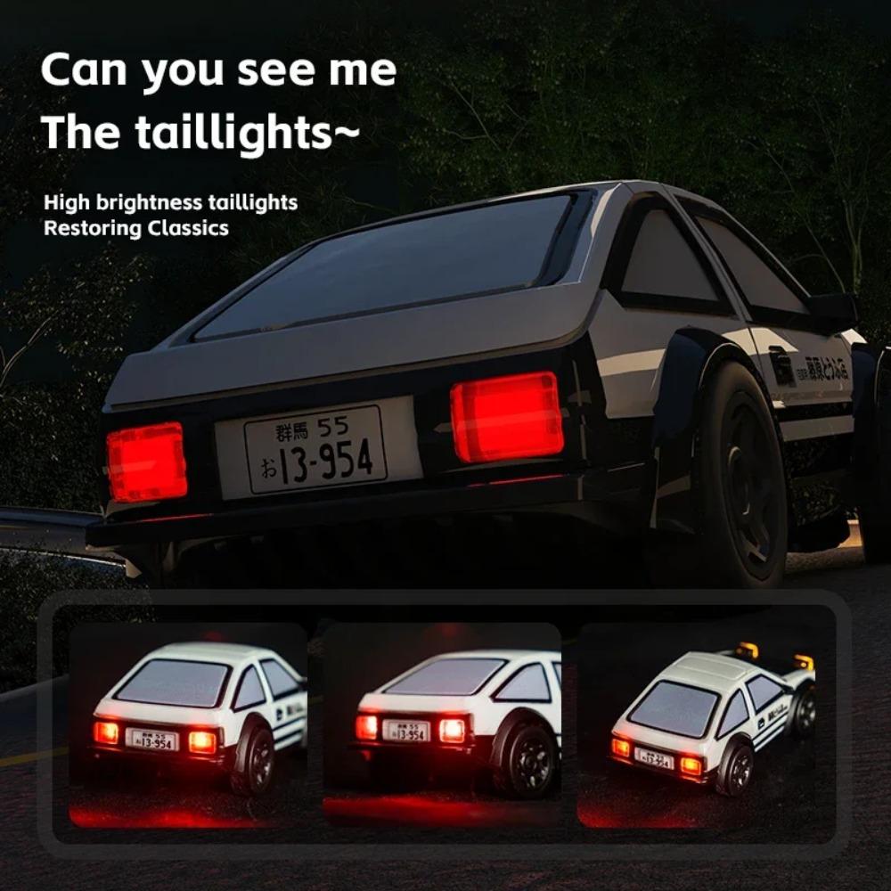 1/64 RC Drift Aracı AE86 Mini Masaüstü Arabalar 2.4G Uzaktan Kumanda 4WD Arazi Drifting Yarış Aracı Çocuklar için Elektrikli Oyuncaklar